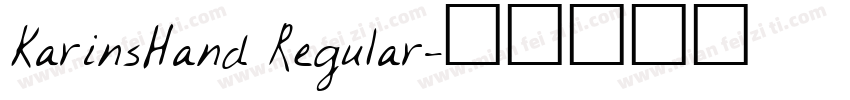 KarinsHand Regular字体转换
